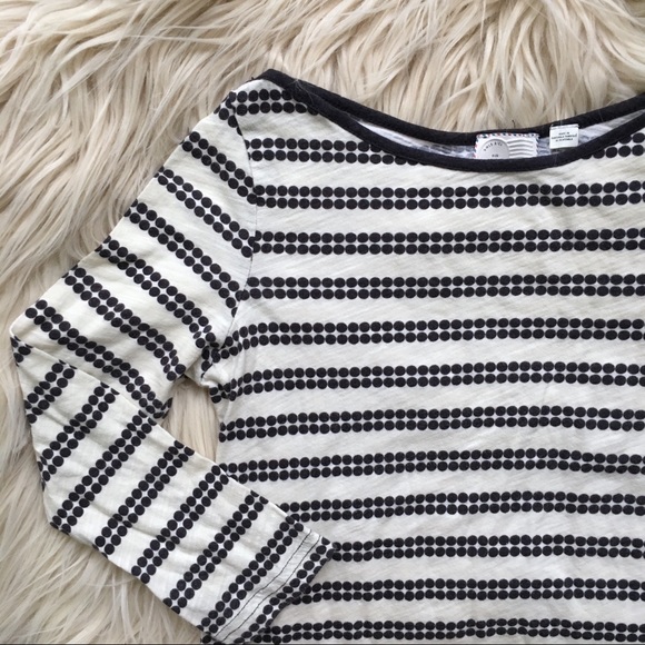 POSTMARK | Polka Dot Boatneck 3/4 Sleeve Tee Shirt - Picture 1 of 8